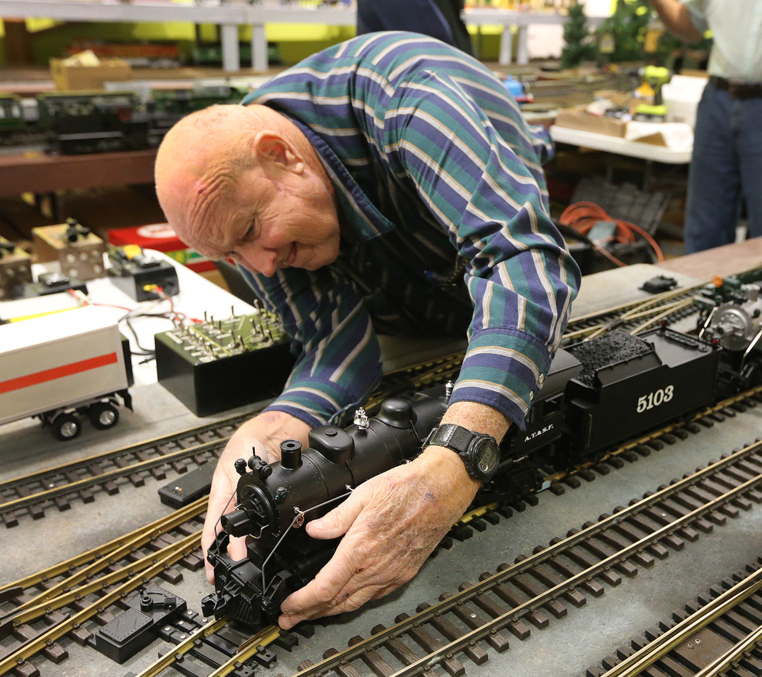 Mayborn train exhibit